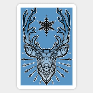 deer head design Magnet